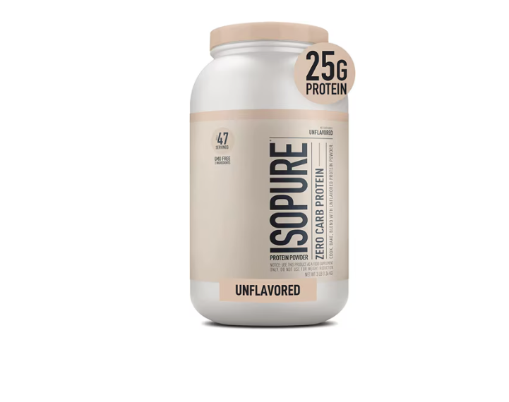 Isopure Zero Carb Protein Powder Unflavored 3 lbs 47 Servings
